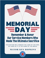 Mayor Hopkins Thanks Veterans This Memorial Day